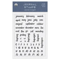 Scrapbooking - Zestaw stempli Kalendarz ENG 01 A6, 62szt. - miniaturka - grafika 1