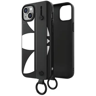 Adidas Trefoil z paskiem na rękę do iPhone 14 Plus czarny - Etui i futerały do telefonów - miniaturka - grafika 1
