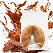 Desery dla dzieci - Ciasteczko z wróżbą NA PREZENT DLA GOŚCI PODZIĘKOWANIE czekoladowe 1 szt. - miniaturka - grafika 1