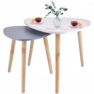 Ławy i stoliki kawowe - Stolik kawowy Biały mały ława stół Zestaw salon, Jumi, CM-275218.5900410275 - miniaturka - grafika 1