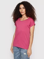 Koszulki i topy damskie - Vila T-Shirt Dreamers Pure 14025668 Różowy Regular Fit - miniaturka - grafika 1