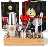 Akcesoria i części do ekspresów do kawy - Bar Dedicated - Zestaw shakerów do koktajli, 23-częściowy - Shaker do koktajli (750 ml) - Zawiera holenderską książkę koktajli - Tamper - Miarka - miniaturka - grafika 1