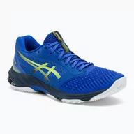 Buty sportowe męskie - Buty do siatkówki męskie ASICS Netburner Ballistic FF 3 illusion blue/glow yellow - miniaturka - grafika 1