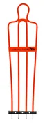 Piłka nożna - Mur piłkarski AirFlow, 180cm, Pasywny obrońca Czerwony - miniaturka - grafika 1