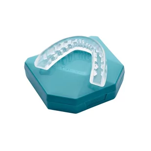 OzDenta Aquamarine szyna relaksacyjna na bruksizm przeciw zgrzytaniu zębami. 2 nakładki + pudełko - Akcesoria medyczne - miniaturka - grafika 3
