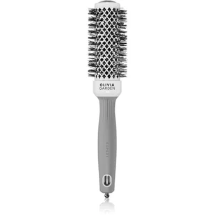 Olivia Garden Expert Blowout Shine, szczotka do modelowania i suszenia włosów, White&Grey 35mm - Szczotki i grzebienie do włosów - miniaturka - grafika 1