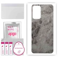 Szkła hartowane na telefon - Folia naklejka skórka strukturalna na TYŁ do Samsung Galaxy A73 -  Marmur Czarny - apgo SKINS - miniaturka - grafika 1