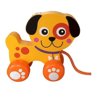 Smily Drewniany piesek do ciągnięcia 449818 - Zabawki zręcznościowe - miniaturka - grafika 1