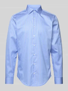 Koszula biznesowa o kroju slim fit z listwą guzikową - Koszule męskie - miniaturka - grafika 1
