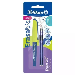 Długopis wymazywalny Erase 2.0 niebieski - PELIKAN - Długopisy - miniaturka - grafika 1