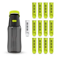 Butelki filtrujące - Butelka filtrująca Dafi SOLID 0,5 limonkowa zbiornik czarny 13 filtrów - miniaturka - grafika 1