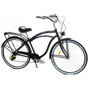 Rowery - Rower Miejski Męski Dallas Bike Cruiser 28" 7spd Alu Klassik - miniaturka - grafika 1