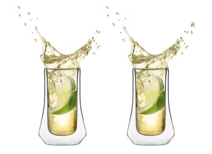 Vialli Design Kieliszki shot z podwójną ścianką Soho 8913 2 x 60 ml - Szklanki - miniaturka - grafika 1