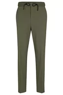 Spodenki męskie - HUGO Męskie spodnie Howie232X Extra-Slim-Fit z elastycznej bawełny, Ciemny beż 251, 102 - miniaturka - grafika 1