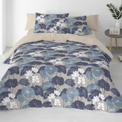 Pościel - Komplet pościeli bawełnianej Lotus Serenity 160x200 cm - miniaturka - grafika 1