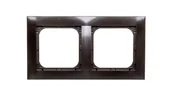 Klawisze i ramki - Ospel Ramka podwójna Impresja ANTRACYT PROMOCJA R-2Y/50 - miniaturka - grafika 1