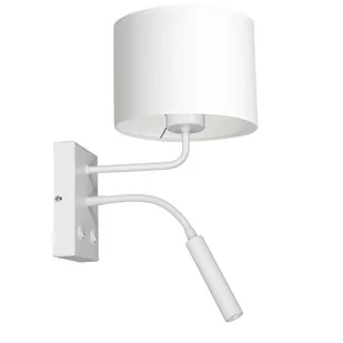 Luminex Arden 3423 kinkiet lampa ścienna 2x8W+60W G9+E27 biały - Lampy ścienne - miniaturka - grafika 1