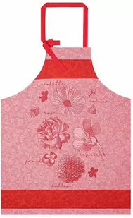Le Jacquard Fran ais Fartuch kuchenny Fleurs  Croquer Czerwony - Ściereczki, gąbki, czyściki - miniaturka - grafika 1