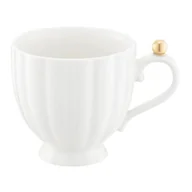 Kubki - Kubek Curly gold 250 ml biały - miniaturka - grafika 1