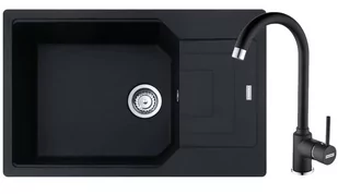 Zestaw granitowy Franke Zlewozmywak Urban UBG 611-78 XL + Bateria Pola Onyx  ! - Zlewozmywaki z baterią - miniaturka - grafika 1