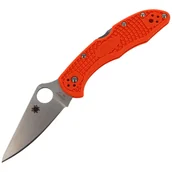 Noże - Nóż składany Spyderco Delica 4 FRN Orange Flat Ground Plain (C11FPOR) - miniaturka - grafika 1