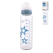 Butelki dla niemowląt - BUTELKA SZKLANA DO KARMIENIA 240ML ANTYKOLKOWA LORELLI - miniaturka - grafika 1