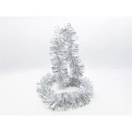 Ozdoby bożonarodzeniowe - Łańcuch choinkowy grubo / cienko cięty 11 x 200 cm srebrny - miniaturka - grafika 1