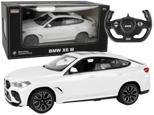 Auto R/C BMW X6 M 1:14 białe - Rastar - Samochody i pojazdy dla dzieci - miniaturka - grafika 1
