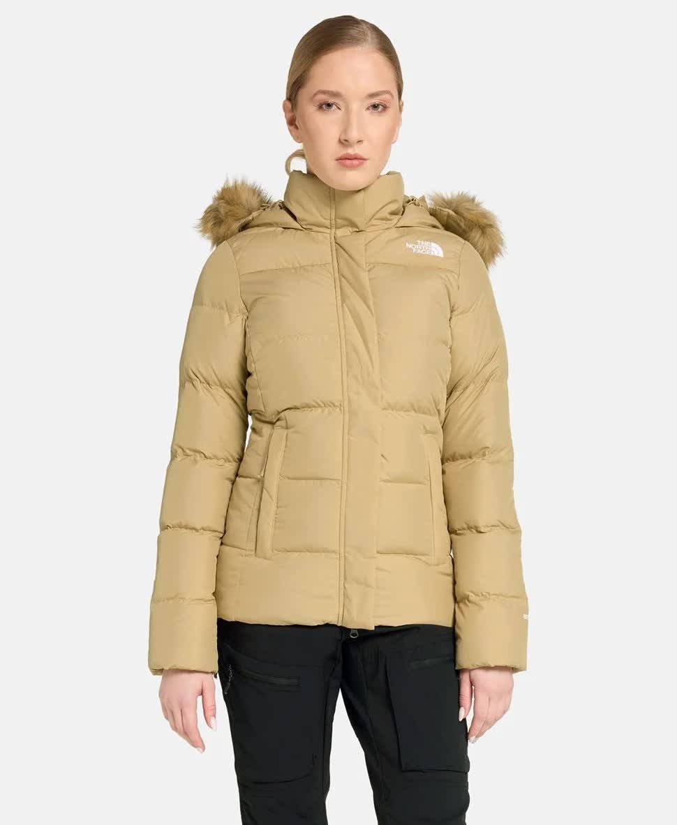 Kurtka zimowa damska THE NORTH FACE GOTHAM JACKET r. M ocieplana pikowana z kapturem