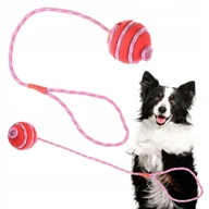 Zabawki dla psów - Zabawka dla psa MOCNA piłka na sznurku lana guma szarpak OBI S (5cm) - miniaturka - grafika 1