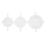 Pozostałe akcesoria kuchenne - Foremki do pierogów 3 szt. 7,5 cm 8,5 cm 10 cm biały - miniaturka - grafika 1