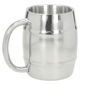 Kuchnia turystyczne i akcesoria - MFH Kufel 450 ml Srebrny 33296 - miniaturka - grafika 1