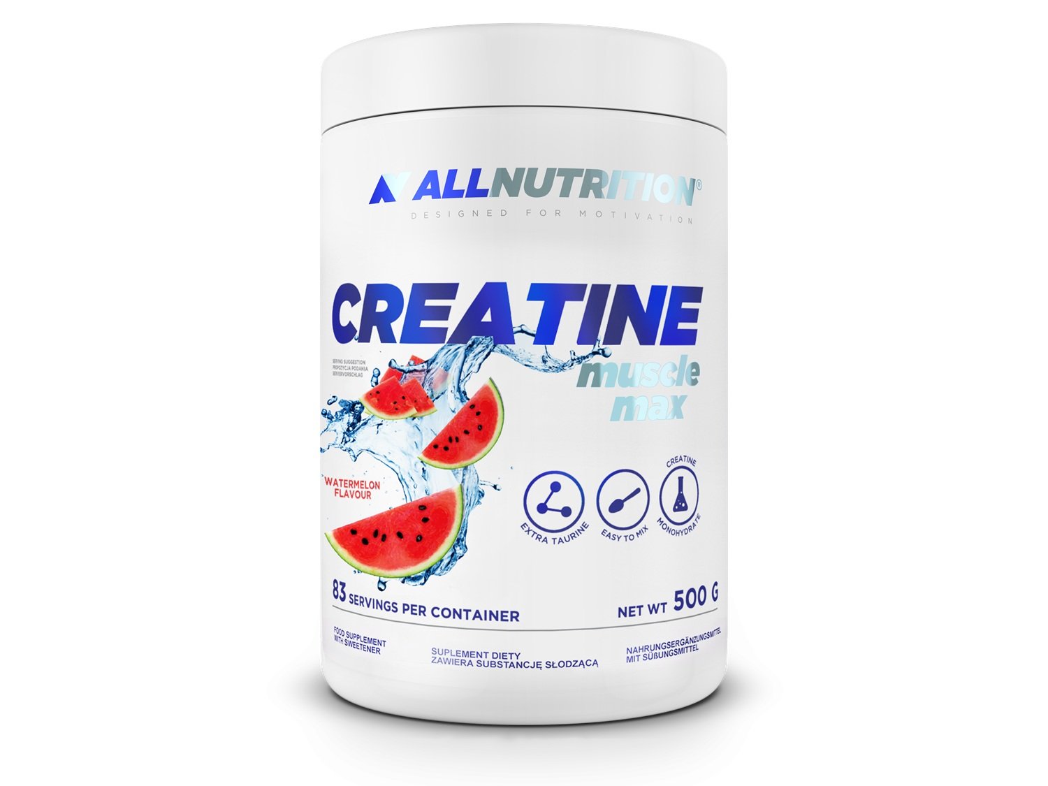 Allnutrition Creatine Muscule Max Watermelon, kreatyna, proszek 500g