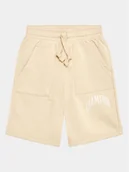 Spodenki damskie - Champion Szorty sportowe Urban 306361 Beżowy Regular Fit - miniaturka - grafika 1