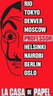 Ręczniki - Ręcznik kąpielowy Ręcznik plażowy Ręcznik do sauny La Casa de Papel Professor czerwony 70 x 140 cm, 100% bawełna - miniaturka - grafika 1