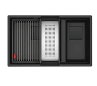 Zlewozmywaki - Franke Kanon KNG 120-46-21 Granitowy Onyx - miniaturka - grafika 1