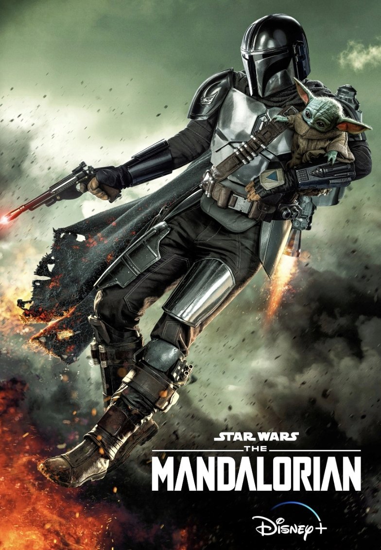PODKŁADKA POD MYSZ Z Nadrukiem 22x18 cm STAR WARS Mandalorian Tekst Prezent