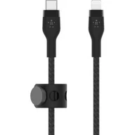 Kable USB - Belkin Kabel USB Typ-C Lightning Braided Silicone 2m Czarny - miniaturka - grafika 1