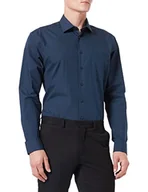 Koszule męskie - Seidensticker Męska koszula biznesowa, granatowy, 46 PL - miniaturka - grafika 1