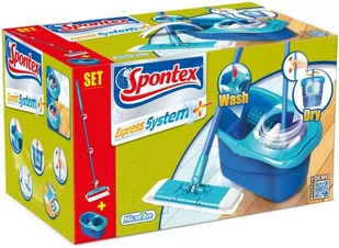 Spontex Mop płaski rotacyjny Express System - Miotły, szufle, mopy - miniaturka - grafika 1