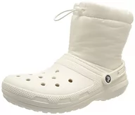 Buty dla dziewczynek - Crocs Unisex klasyczne wyściełane Neo buciki śniegowe, biały - 39.5 EU - miniaturka - grafika 1