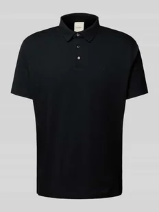 Koszulka polo o kroju relaxed fit z wyhaftowanym logo model ‘SUPIMA’ - Koszulki męskie - miniaturka - grafika 1