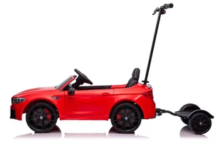 Auto Na Akumulator BMW M5 Z Platformą Dla Rodzica Czerwone Lakierowane - Pojazdy elektryczne dla dzieci - miniaturka - grafika 5