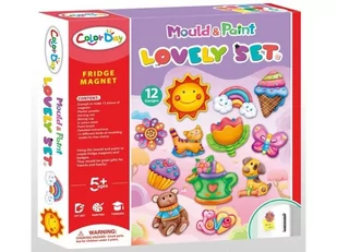 Kreatywny Zestaw Stwórz Magnes, Odlew DIY SŁODKI ZESTAW 12 Elementów Zrób To Sam - Masy plastyczne - miniaturka - grafika 1