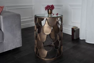 Invicta Stolik kawowy Abstract Fischschuppen Design 40cm Invicta 40111 - Ławy i stoliki kawowe - miniaturka - grafika 1