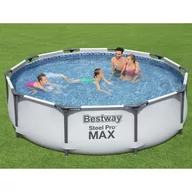 Baseny ogrodowe - vidaXL Bestway Basen Steel Pro MAX, 305 x 76 cm - miniaturka - grafika 1