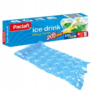 Woreczki do lodu Paclan Ice Drink 12 worków - Folia, papier śniadaniowy, serwetki - miniaturka - grafika 1