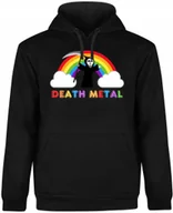 Bluzy męskie - BLUZA MĘSKA Z KAPTUREM SMIESZNA PREZENT DLA CHLOPAKA CZARNA R-XL A412 - miniaturka - grafika 1