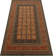 Dywany - Dywan wełniany KASHQAI 4349 500 orientalny, ramka bordo czerwony 67x275 cm - miniaturka - grafika 1