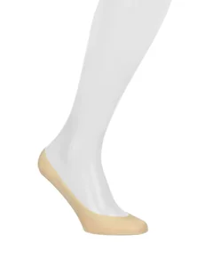 Beżowe stopki damskie - Skarpetki damskie - miniaturka - grafika 1